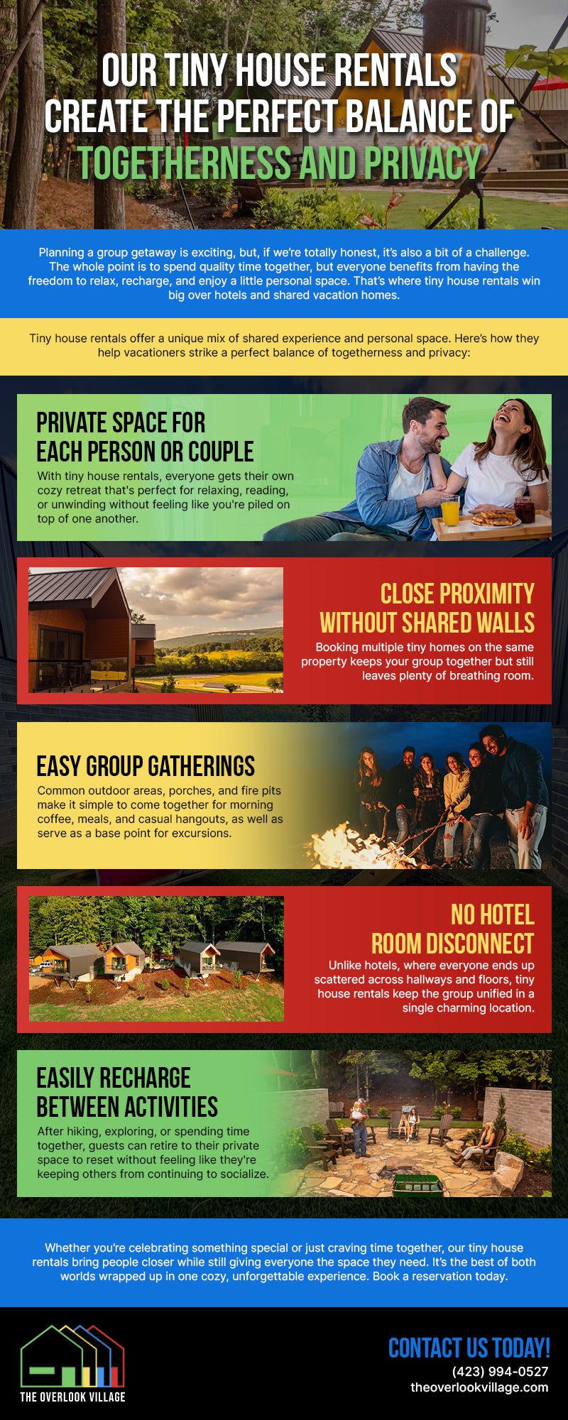 Our Tiny House Rentals Create the Perfect Balance of Togetherness and Privacy